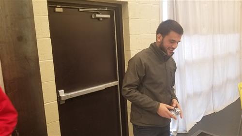 teacher using robot 